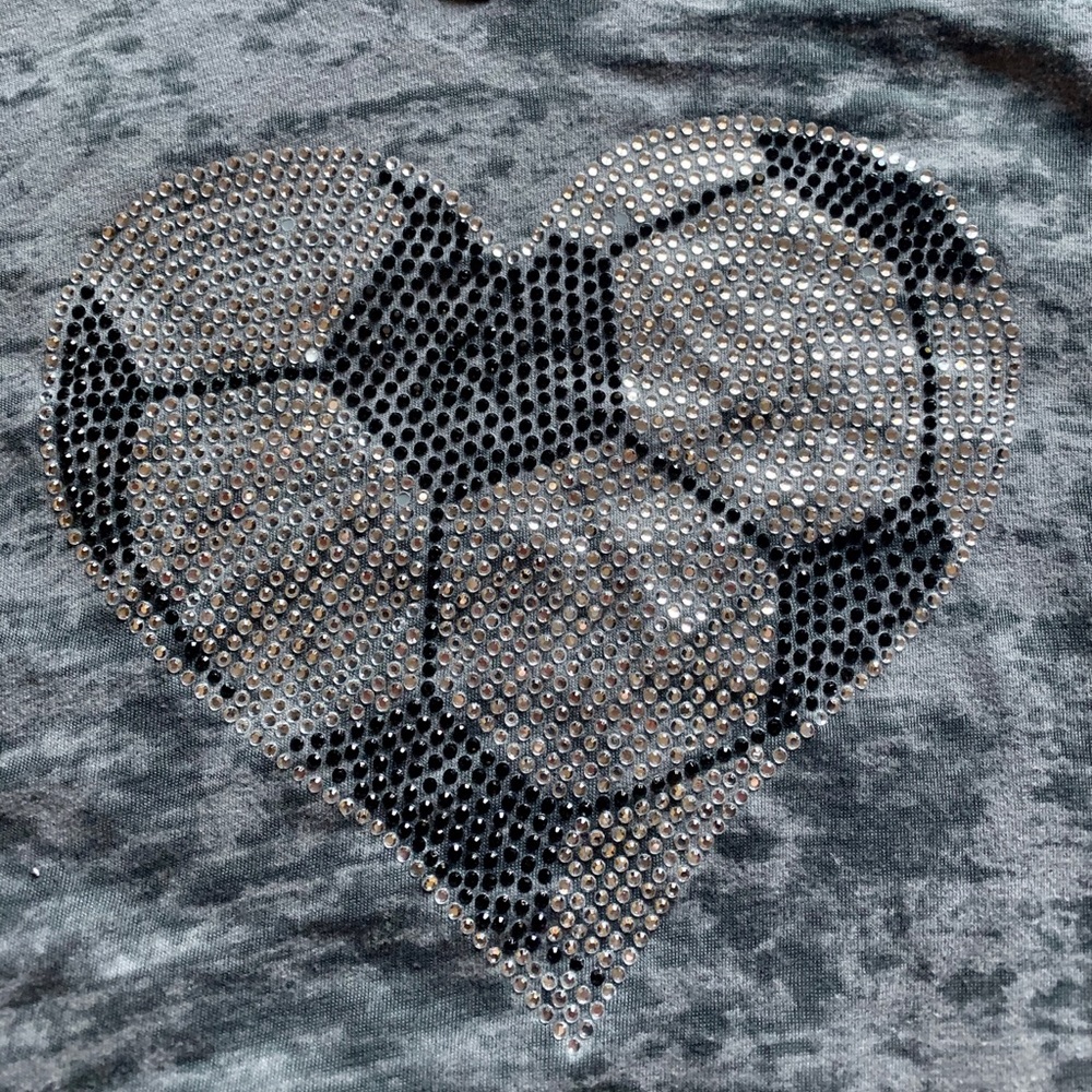 SOLD Burnout Bling Hoodie